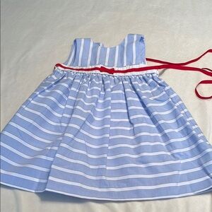 Blue and White Striped Sundress